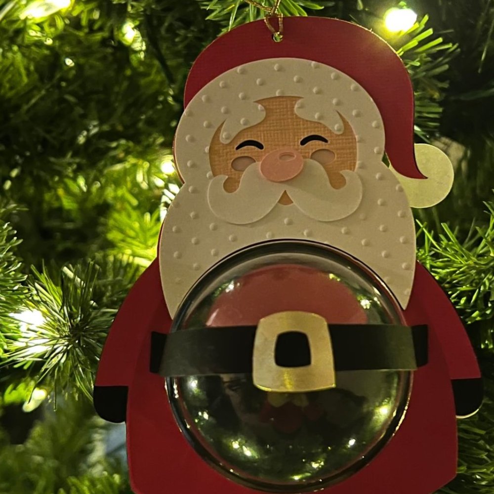 Santa Christmas Santa Candy Holder Ornament Dome l Holiday Party…